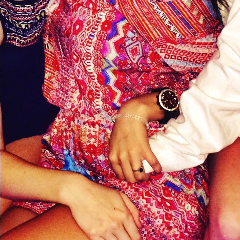 Boho Romper | Red Romper | Long Sleeve - image 8